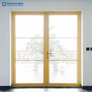 Cửa đi nhôm 2 cánh mở quay ngoài thumbnail 3