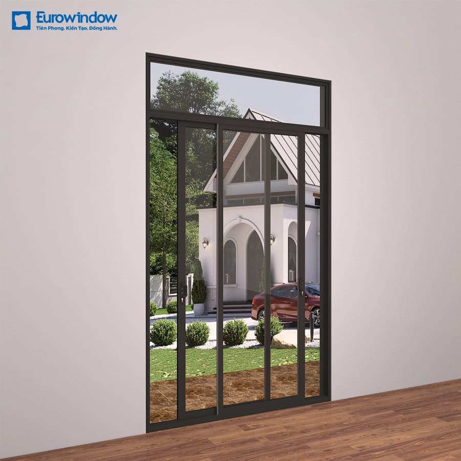 Eurowindow CỬA ĐI NHÔM 2 CÁNH MỞ TRƯỢT chính hãng