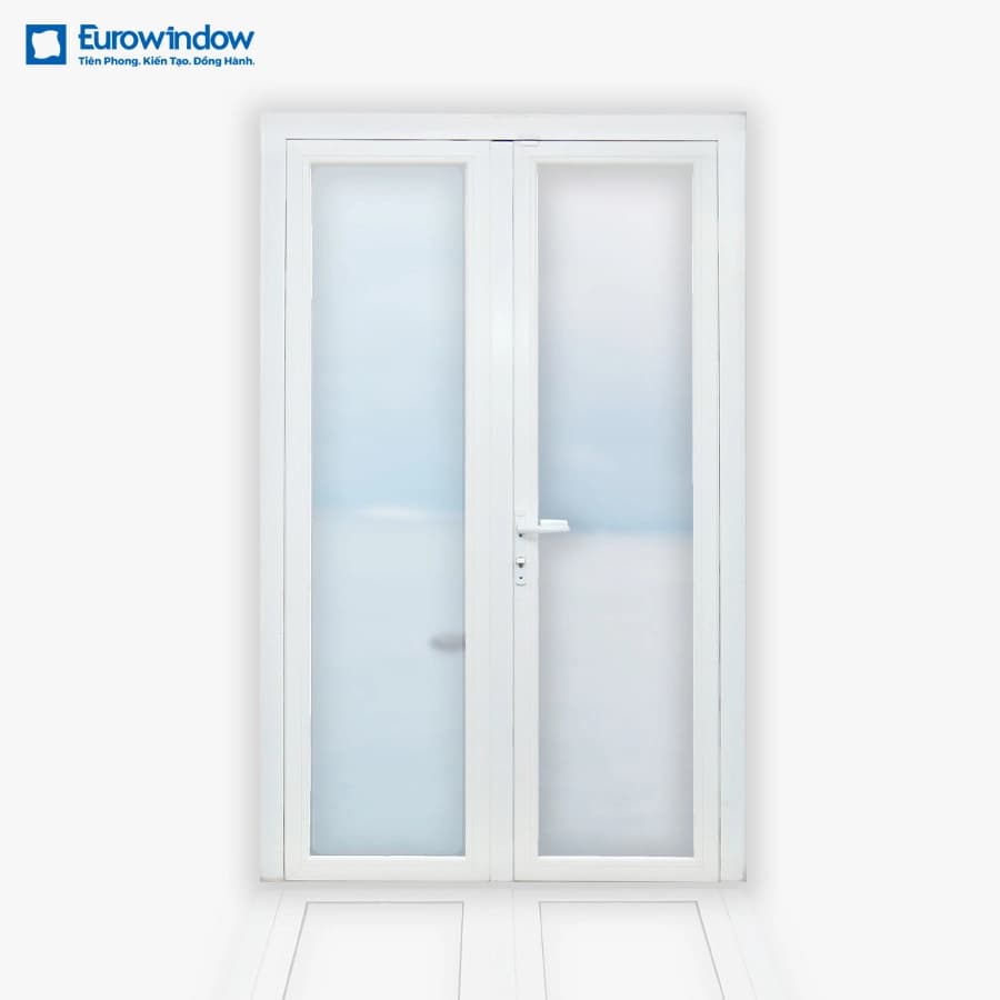 CỬA ĐI uPVC 2 CÁNH MỞ QUAY NGOÀI